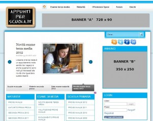 Banner posizionati nell'Homepage